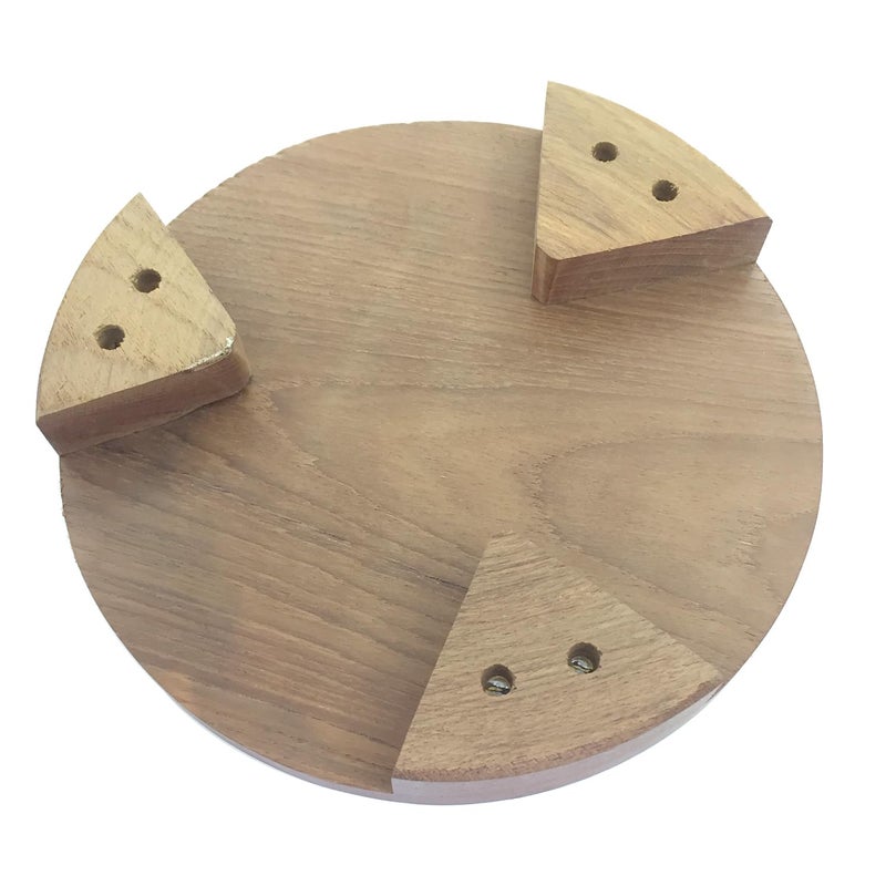 Shriya Wooden Chakla Belan Set Indian Rolling Board and Pin Natural Teak Wood Roti Maker Board for Chapati, Dough, and Pizza Handmade Kitchen Tool for Everyday Cooking - Image 4